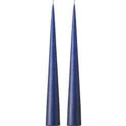 Bougie cônique ester & erik 37 cm Lot de 2 mat, Royal navy 28