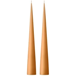 Bougie cônique ester & erik 37 cm Lot de 2 mat, Abricot foncé 19