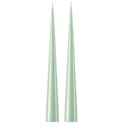 Bougie cônique ester & erik 37 cm Lot de 2 lacquées, Water mint 03-0
