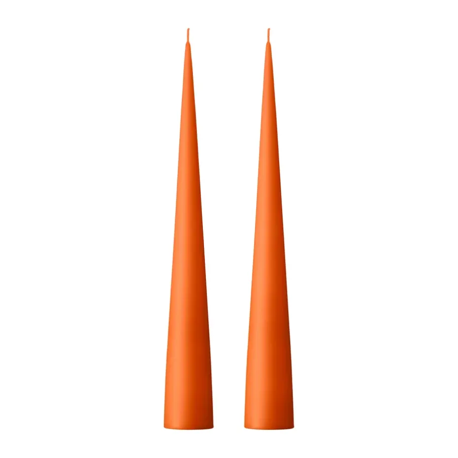 Bougie cônique ester & erik 37 cm Lot de 2 mat, Mild orange 16
