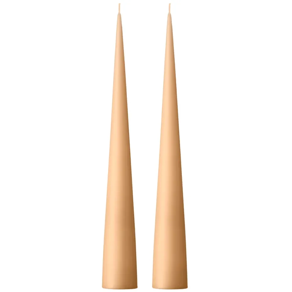Bougie cônique ester & erik 37 cm Lot de 2 mat, Melon sorbet 19
