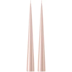 Bougie cônique ester & erik 37 cm Lot de 2 lacquées, Rosewater 51-0