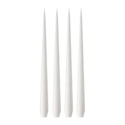 Bougie ester & erik Lot de 4 laquée, White ash 21, 32 cm