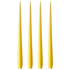 Bougie ester & erik Lot de 4 laquée, Lemon drop 15-0, 32 cm