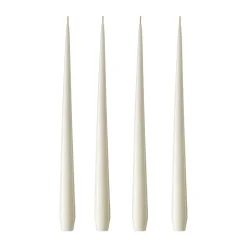 Bougie ester & erik Lot de 4 laquée, ivory, 32 cm