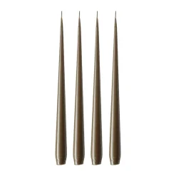 Bougie ester & erik Lot de 4 laquée, Caviar 77, 32 cm
