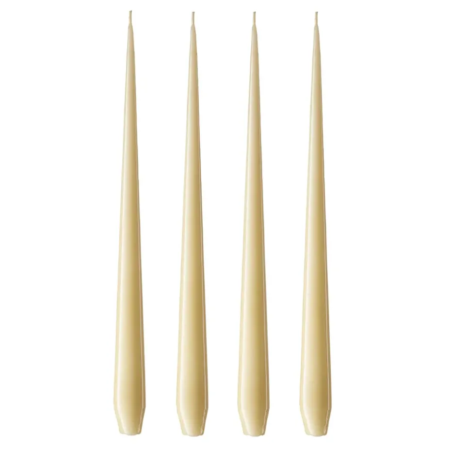 Bougie ester & erik Lot de 4 laquée, Pale ginger 14-0, 42 cm
