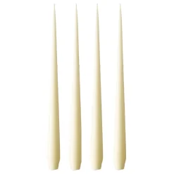 Bougie ester & erik Lot de 4 mat, Buttermilk 17, 32 cm