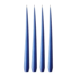 Bougie ester & erik Lot de 4 mat, Cornflower 48, 32 cm