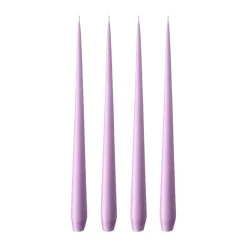Bougie ester & erik Lot de 4 mat, Crocus delight 07, 32 cm
