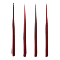 Bougie ester & erik Lot de 4 mat, Wine, 32 cm