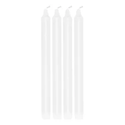 Bougie pour chandelier Ambiance 27 cm, lot de 4, Blanc