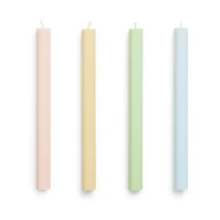 Bougies Hexagon Candle, lot de 4, Fresh