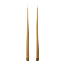 Bougies LED ester & erik lot de 2, 27 Almond butter, 40cm
