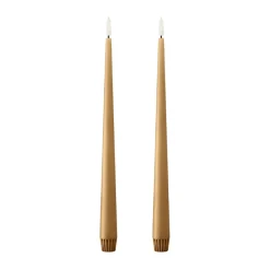 Bougies LED ester & erik lot de 2, 27 Almond butter , 30 cm