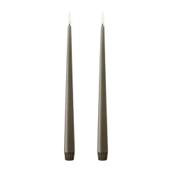 Bougies LED ester & erik lot de 2, 77 Caviar , 30 cm