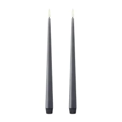 Bougies LED ester & erik lot de 2, 74 Dark Slate , 30 cm