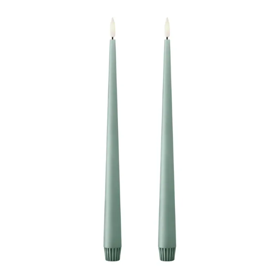 Bougies LED ester & erik lot de 2, 67 Jade stone , 30 cm