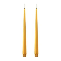 Bougies LED ester & erik lot de 2, 85 Mango , 30 cm