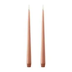 Bougies LED ester & erik lot de 2, 20 Rosy caramel , 30 cm