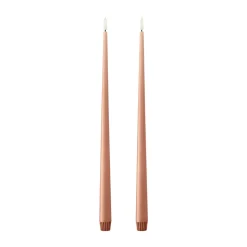 Bougies LED ester & erik lot de 2, 20 Rosy caramel, 40cm