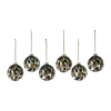 Boule de Noël Overcast Ø8 cm, lot de 6, Vert