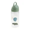 Bouteille Happy Clouds avec paille, Vert