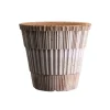 Cache-pot Atlas raw avec soucoupe, Rosa, Ø16 cm