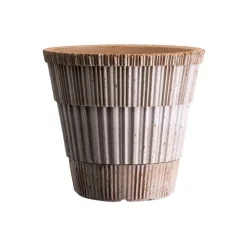 Cache-pot Atlas raw avec soucoupe, Rose, Ø14 cm