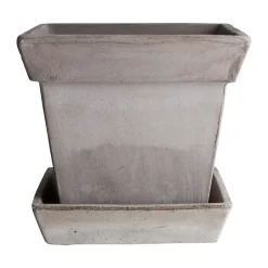 Cache-pot Gaia raw, Grey, Ø25 cm