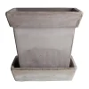Cache-pot Gaia raw, Gris, Ø21 cm