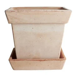 Cache-pot Gaia raw, Rose, Ø25 cm