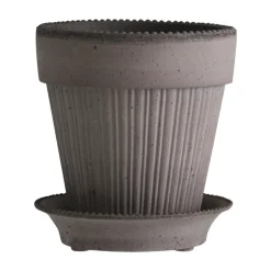 Cache-pot Simona 16 cm, Gris