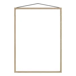 Cadre en chêne Moebe 50x70 cm, Transparent, Bois, Noir