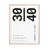 Cadre Paper Collective plexiglas-chêne, 30x40 cm