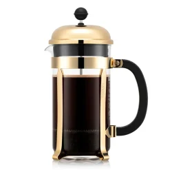 Cafetière à piston dorée Chambord, 8 tasses
