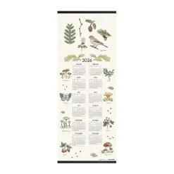 Calendrier Skogsvandring 2026, 35x90 cm