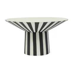 Centerpiece haut Toppu Ø30x17 cm, White-black