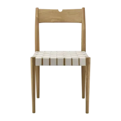 Chaise de salle à manger Ekeryd, Webbing-laquered oak