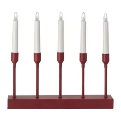 Chandelier de l'Avent portable 30 cm Kindle, Rouge foncé