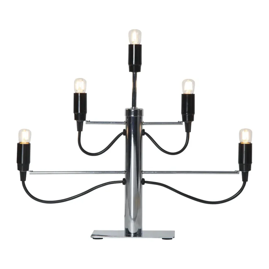Chandelier Milano 5 46 cm, Chrome