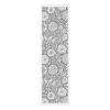 Chemin de table Flowering 35x120 cm, Gris