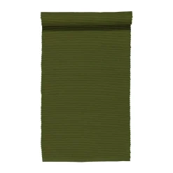 Chemin de table Uni 45x150 cm, Vert olive foncé