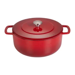 Cocotte Combekk Enameled en fonte émaillée Ø24 cm, Cherry