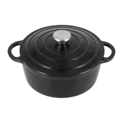 Cocotte en fonte ronde Nordwik 2,5 l, Noir