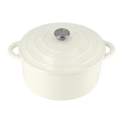 Cocotte en fonte ronde Nordwik 5 l, Crème