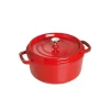 Cocotte en fonte ronde Staub 3,8 l, rouge