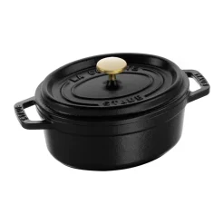 Cocotte ovale La Cocotte Staub 0,6 L, Noir