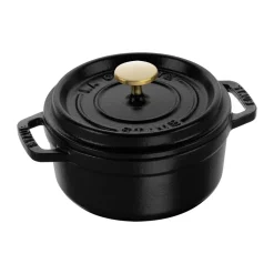 Cocotte ronde La Cocotte Staub fonte 0,4 L, Noir