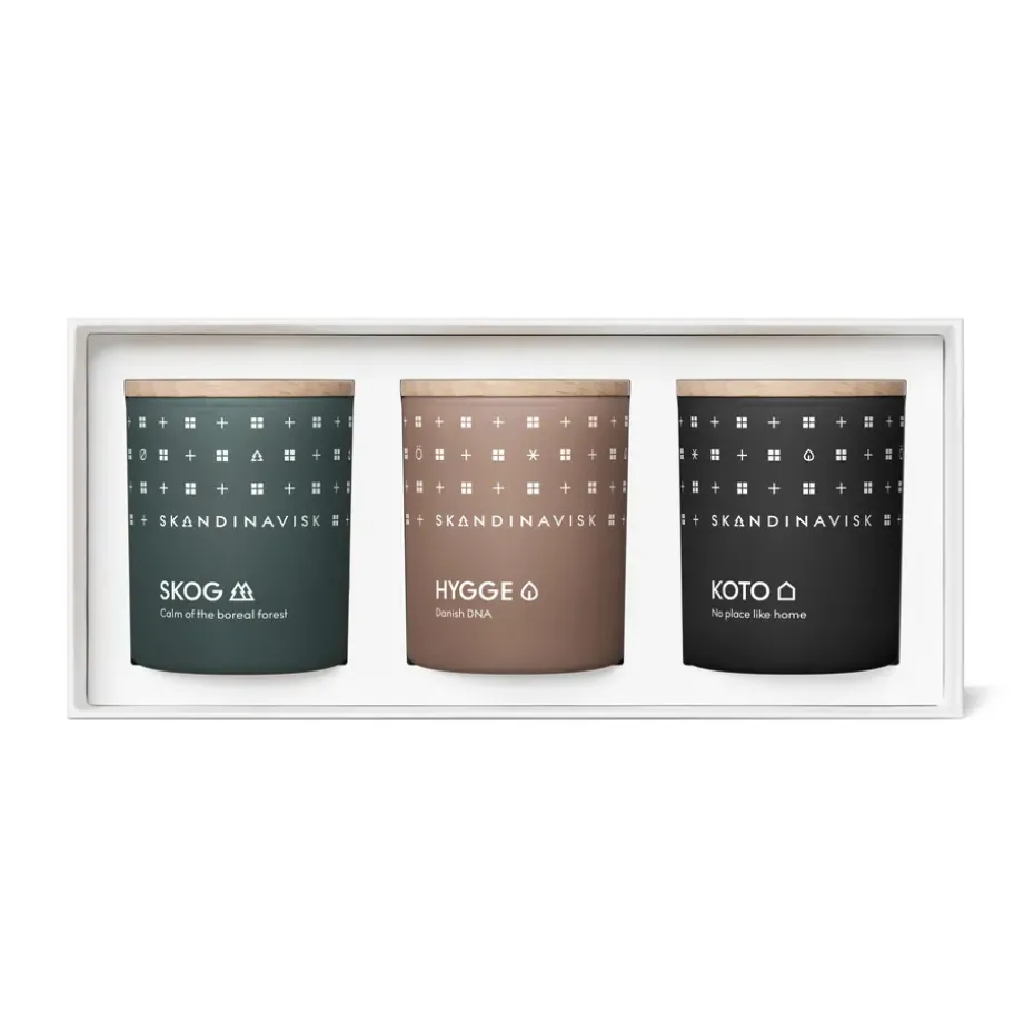Coffret cadeau bougie parfumée Hibernation mini, 3 Pièces